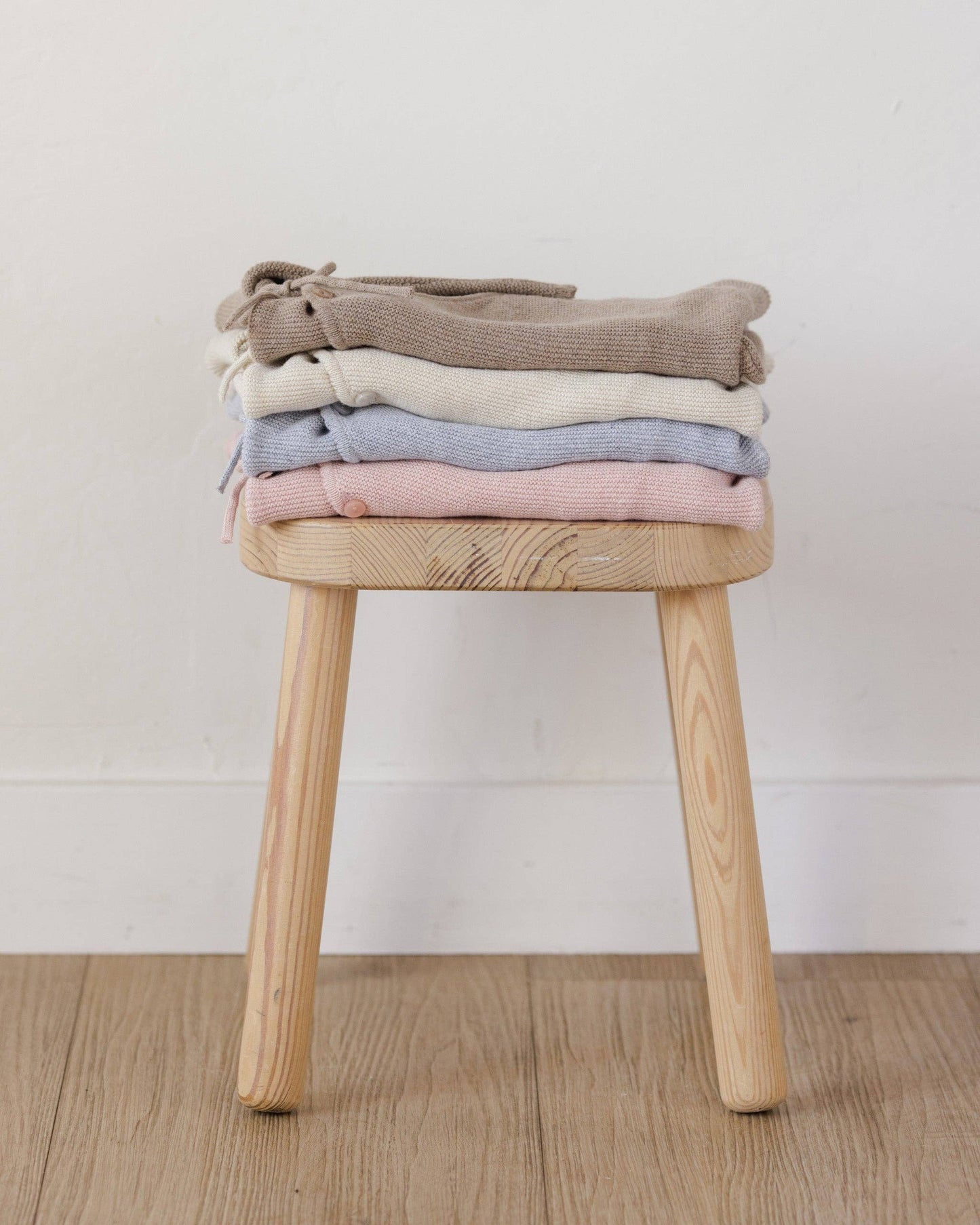 Wrap Knit Footie || Heathered Mocha