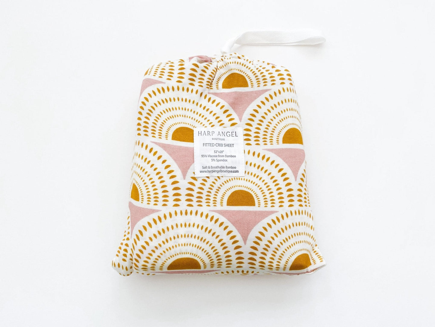 Bamboo Fitted Crib Sheet - Vintage Sunshine