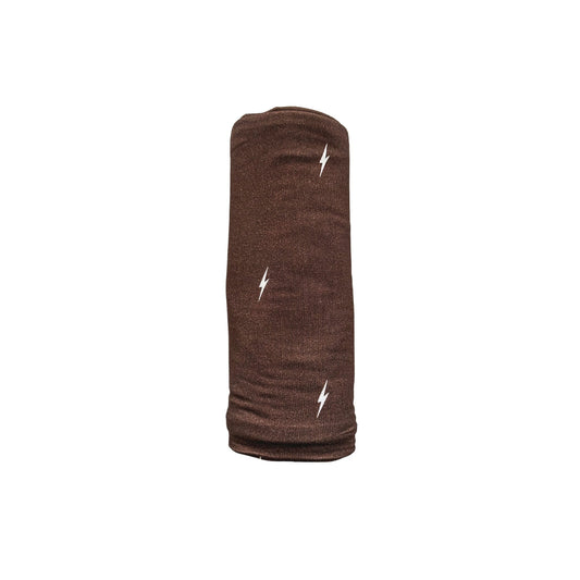 Bamboo Stretch Swaddle - Brown Lightning