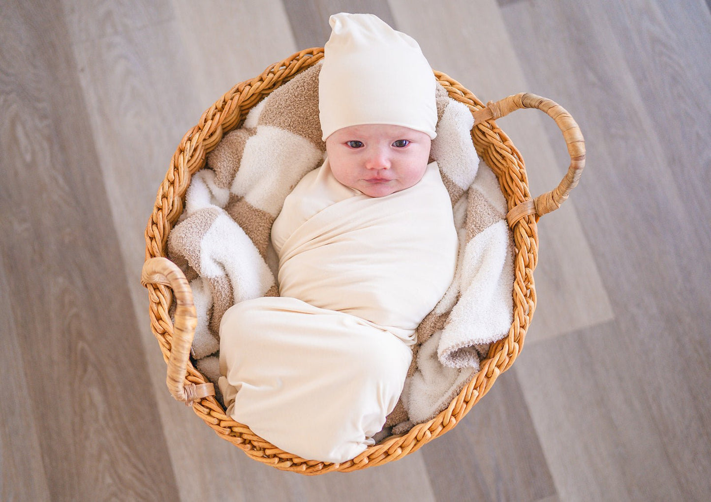 Bamboo Stretch Swaddle - Cream