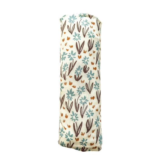 Bamboo Stretch Swaddle - La La Floral