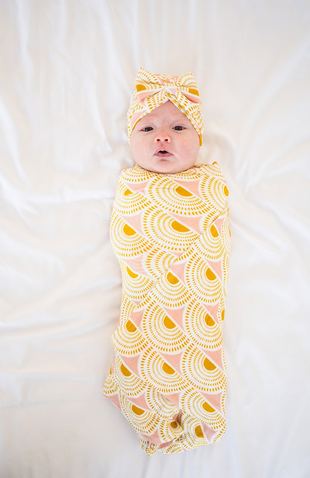 Bamboo Stretch Swaddle - Vintage Sunshine