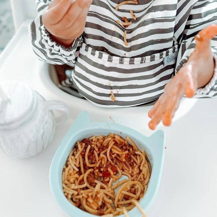 The Grayson Long Sleeve Bib - Brush Stripes