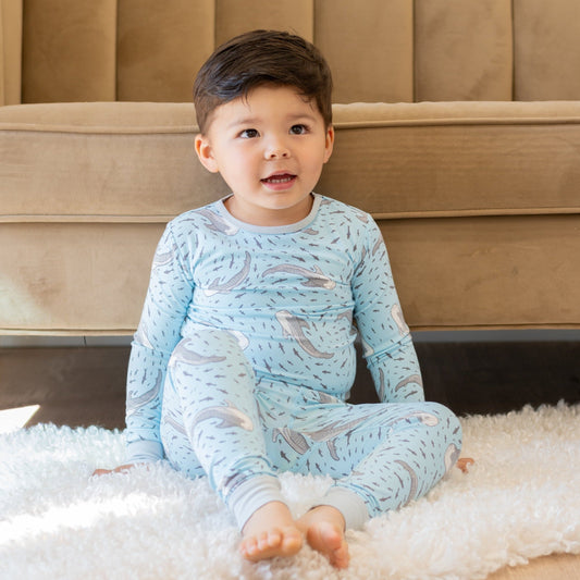 Blue Shark Bamboo Pajama Set