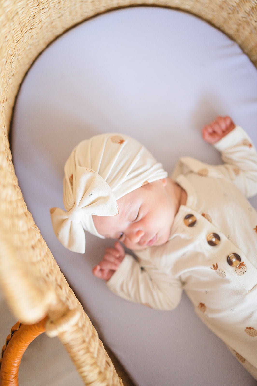 Bow Turban Hat - Boho Strawberry