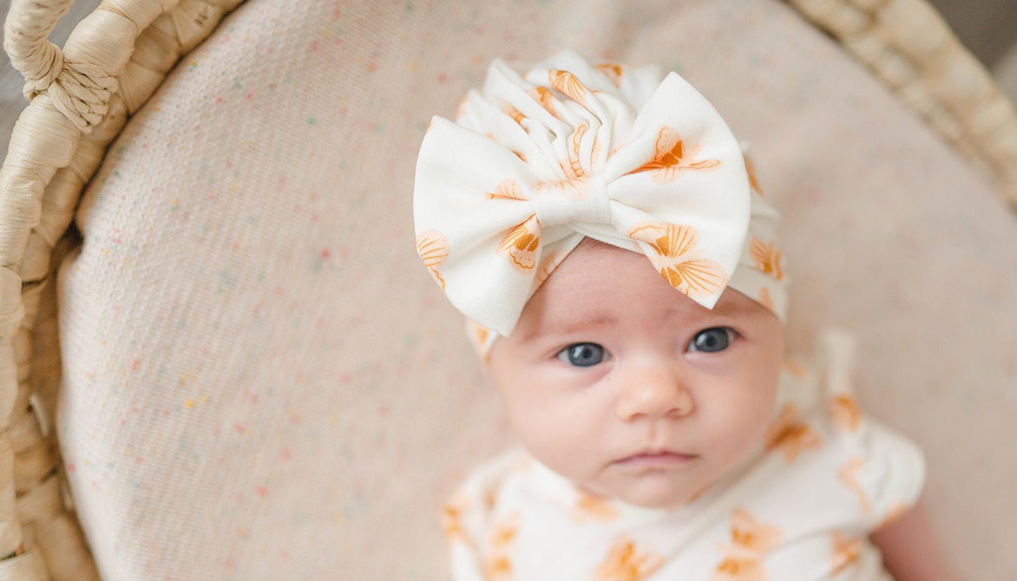 Bow Turban Hat - Butterfly