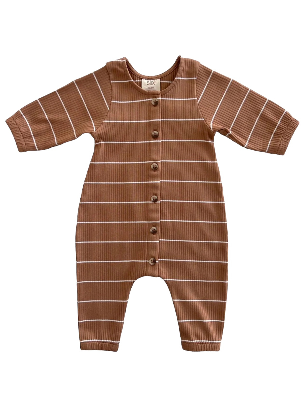 Saddle Stripe Ribbed Jumpsuit