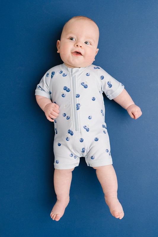 Blueberry Swim Romper