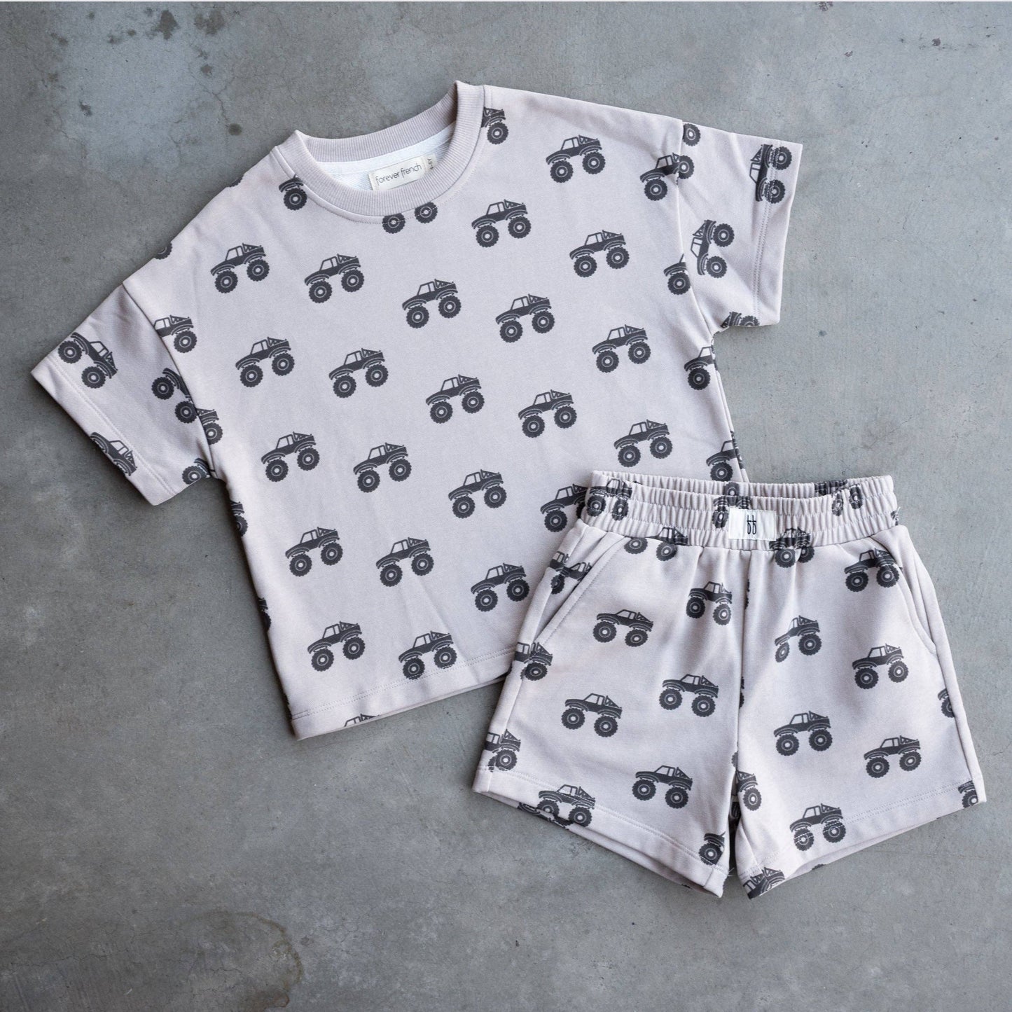 French Terry Short Set | Monster Truck