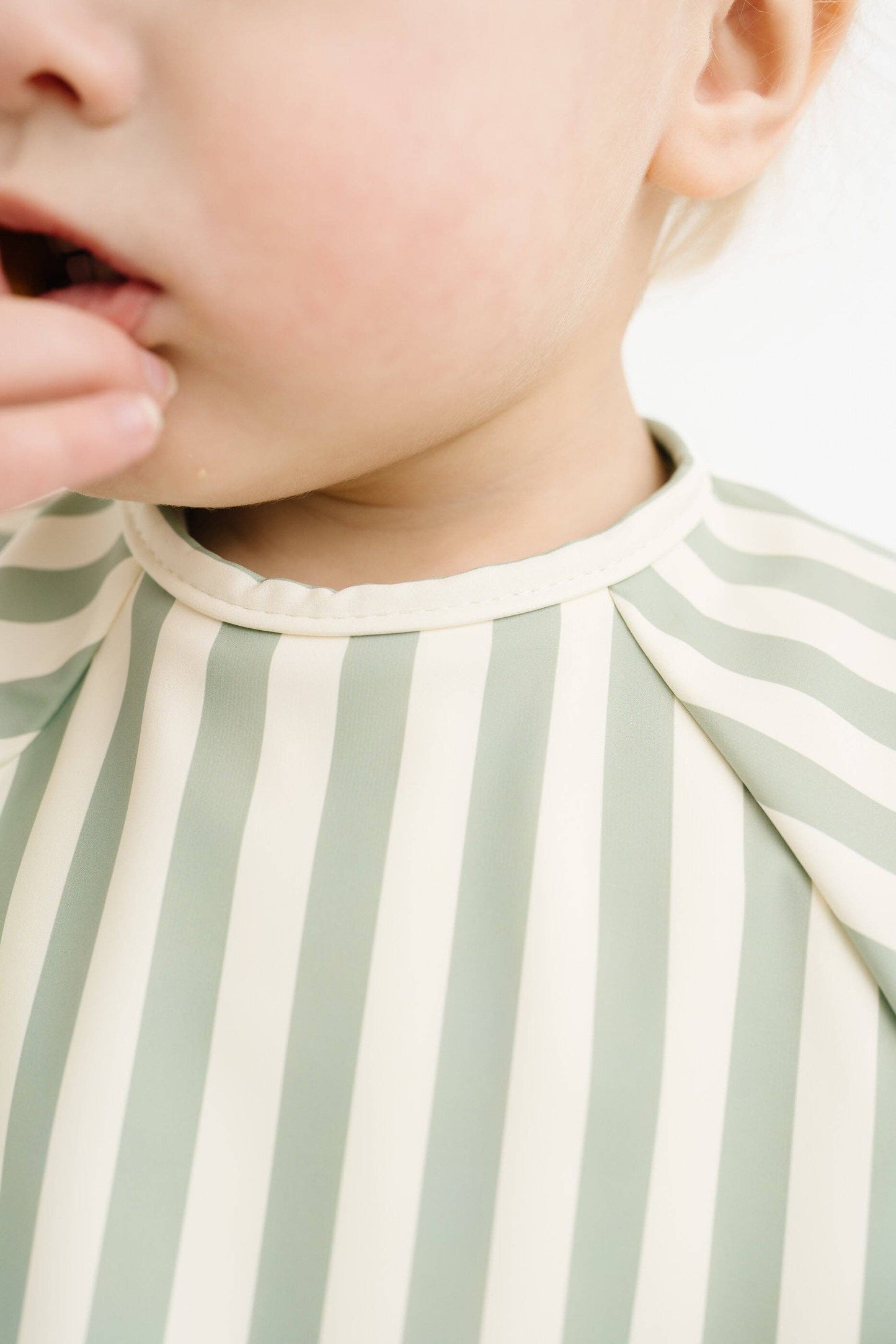 Minty Stripe Bib