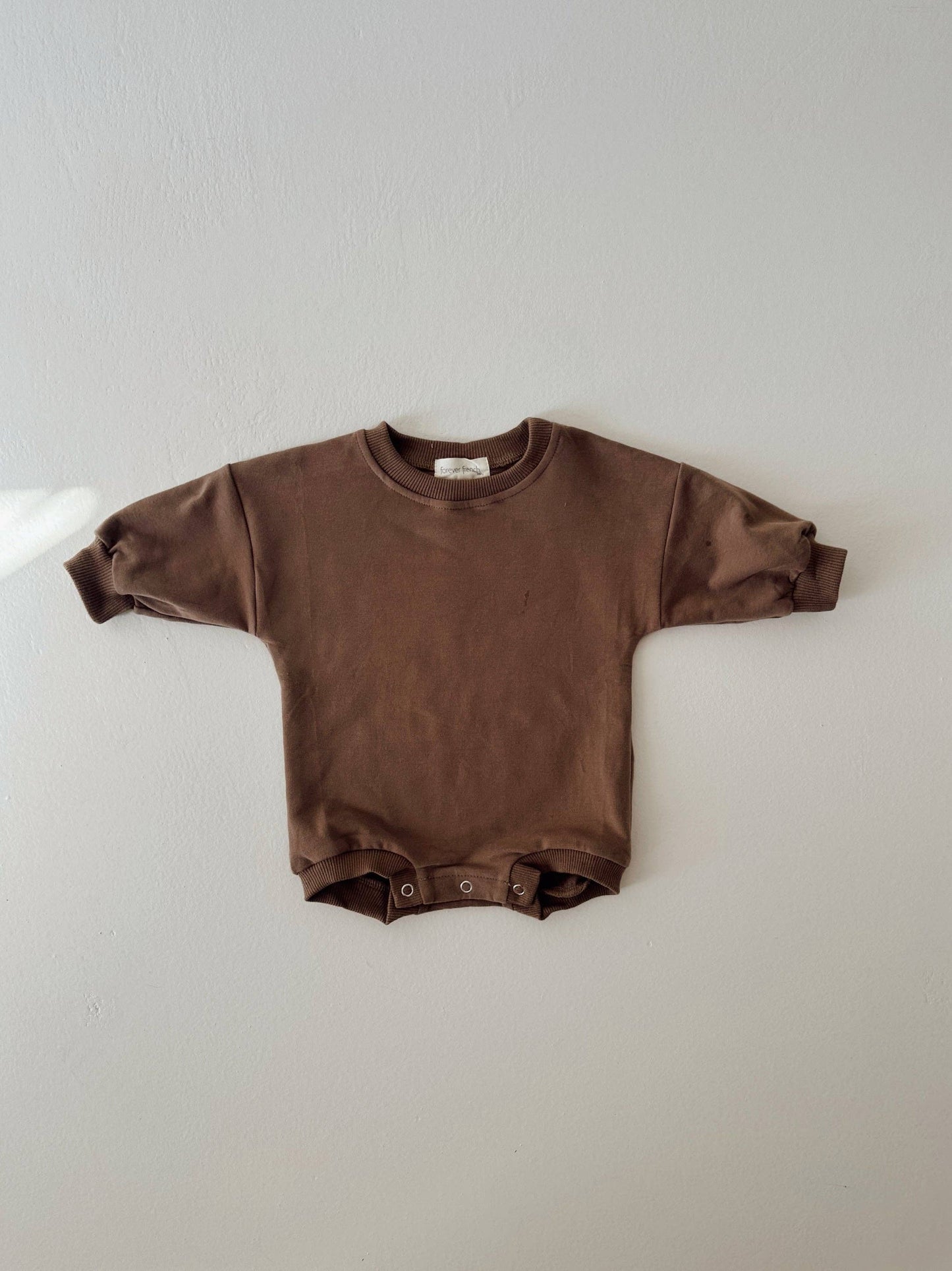 Sweatshirt Romper | Hot Cocoa