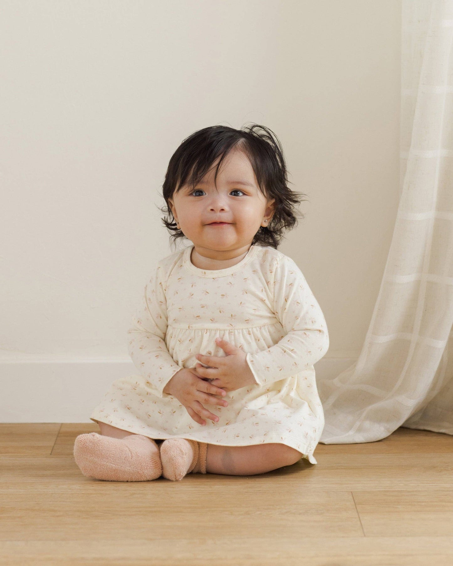 Longsleeve Baby Dress || Fleur