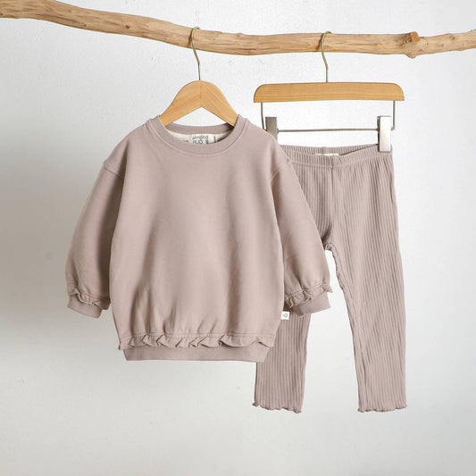 Ruffle Blush Baby/Toddler Girl Set | Organic Cotton