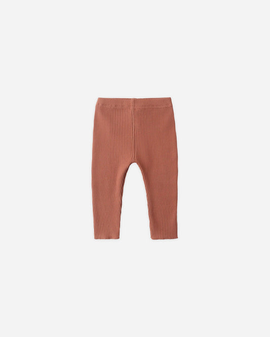 Ribbed Legging || Red