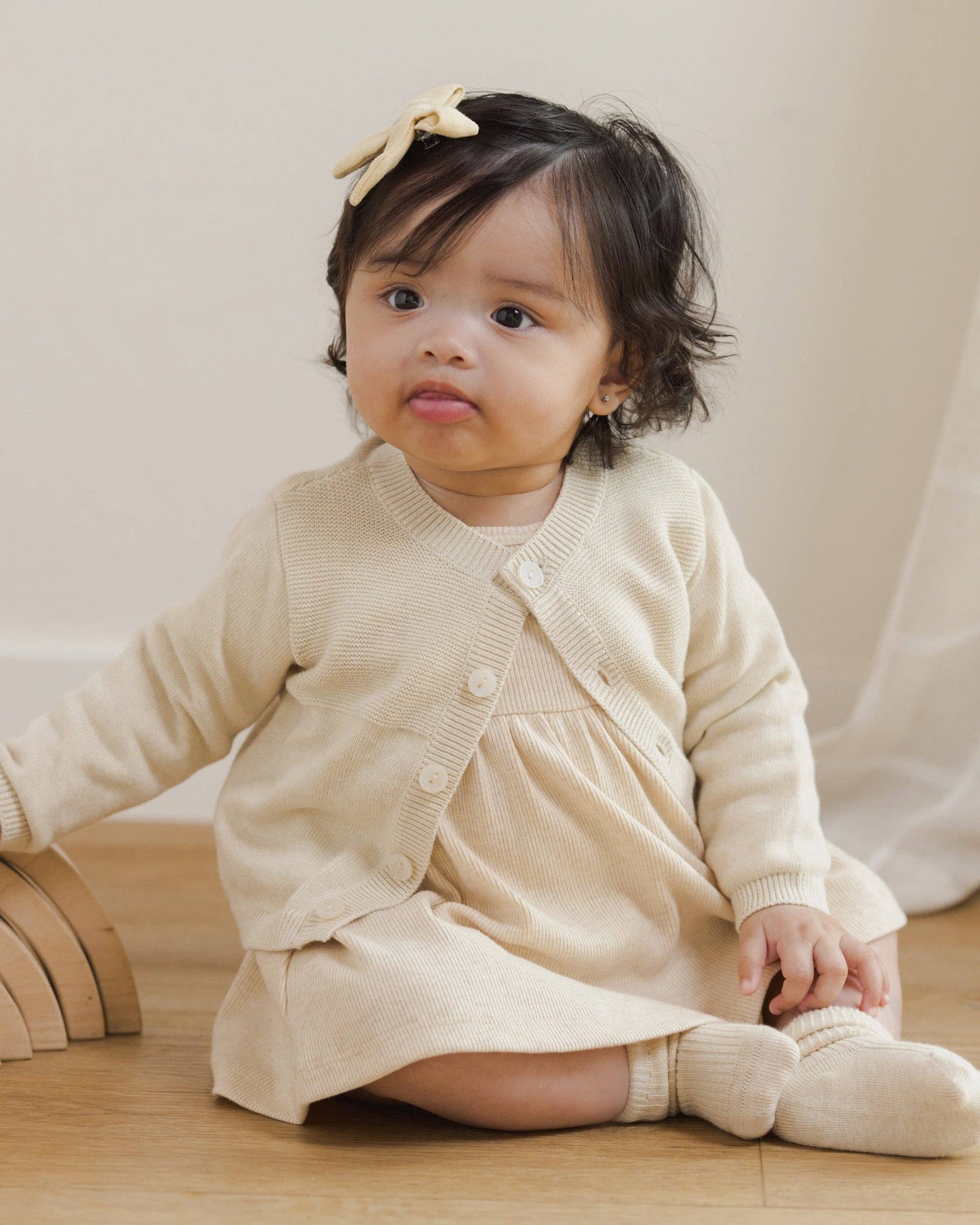 Melange Socks || Oatmeal, Rose