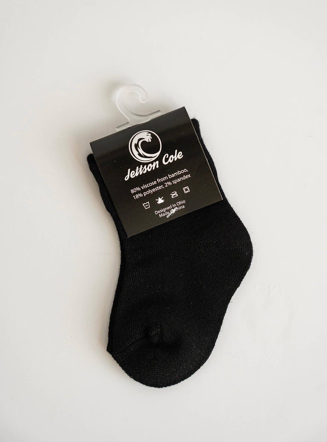 Bamboo JC Socks - Jett Black (1 set)