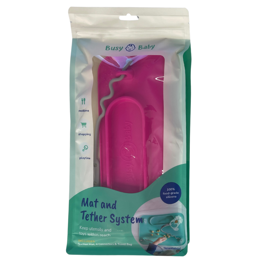 Busy Baby Silicone Placemat - 4 tether version