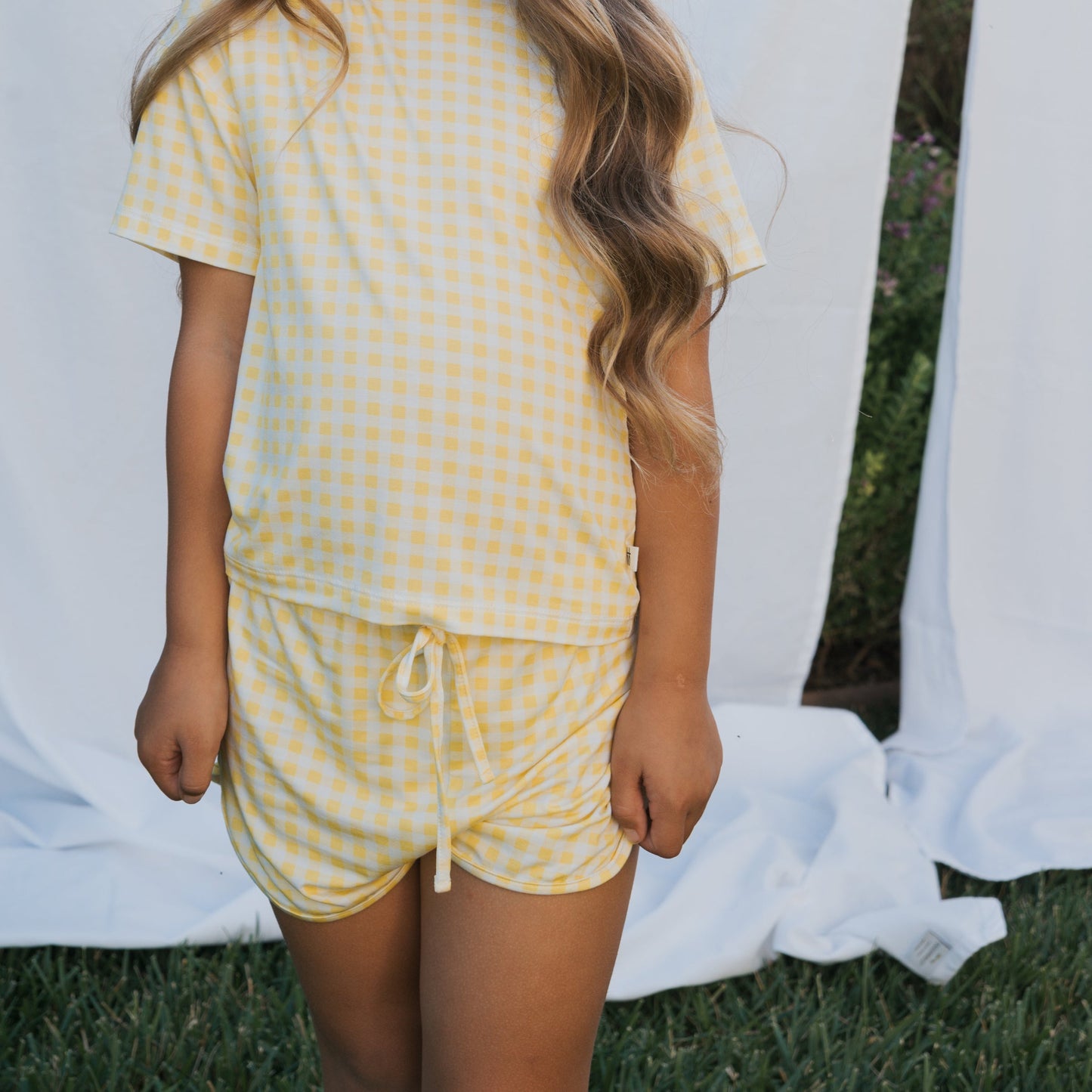 Girl's Bamboo Short Set | Citron
