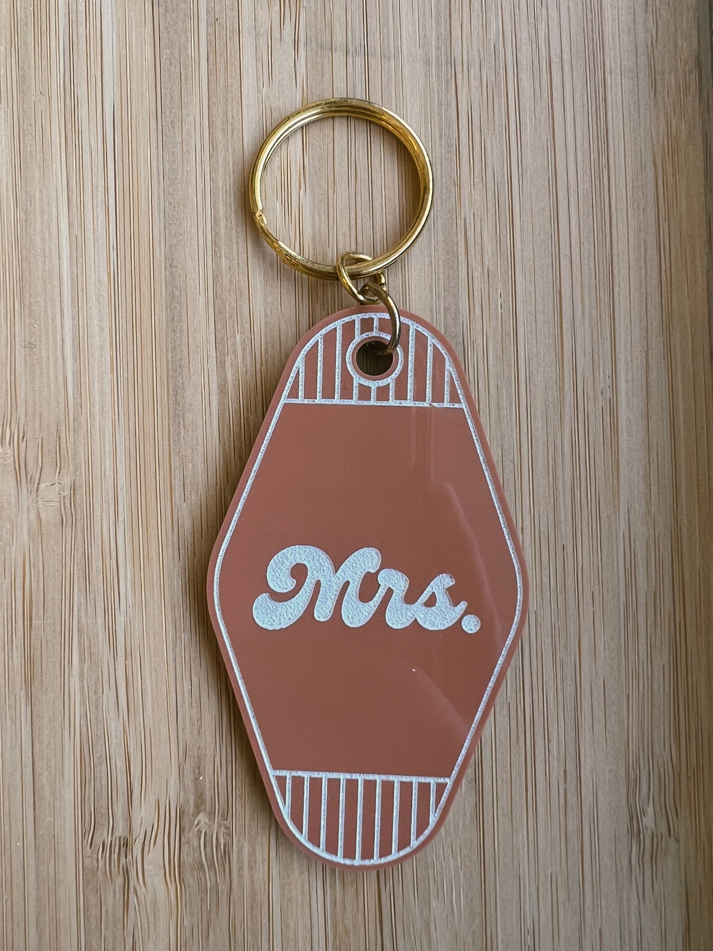 “Mrs.” Motel Style Keychain