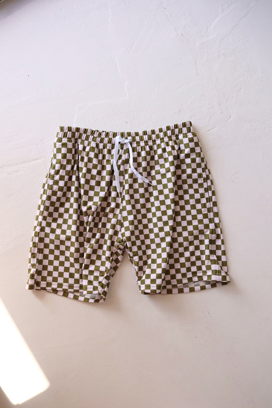 Men's Board Shorts  | Wave Chaser Olive Checker