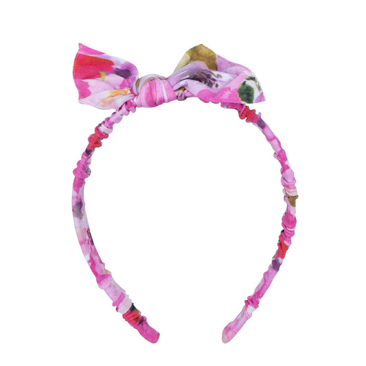 PRINTED TIED HARD HEADBAND: delilah