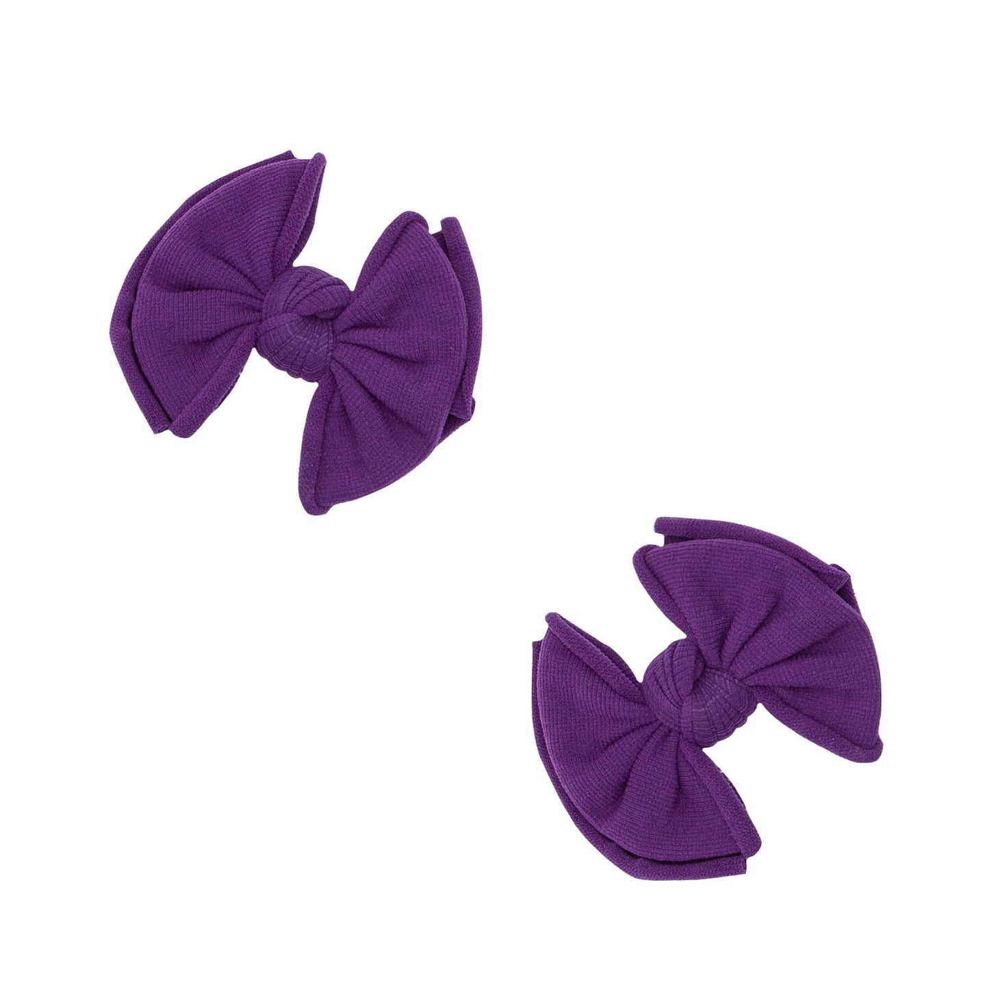 2PK BABY FAB CLIPS: plum