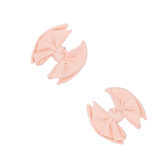 2PK BABY FAB CLIPS: tropical peach