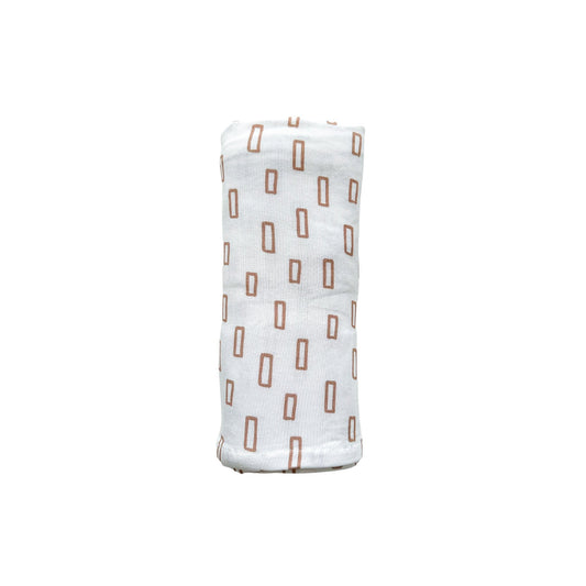 Bamboo Stretch Swaddle - Neutral Rectangle