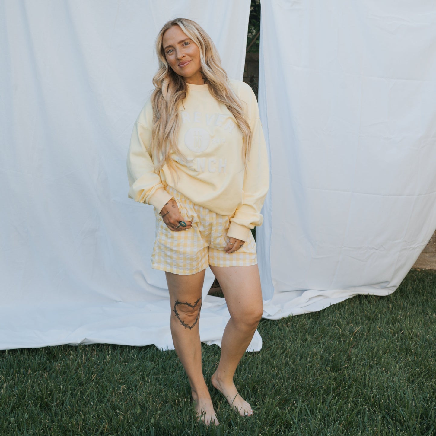 Adult Sweatshirt | ff Yellow