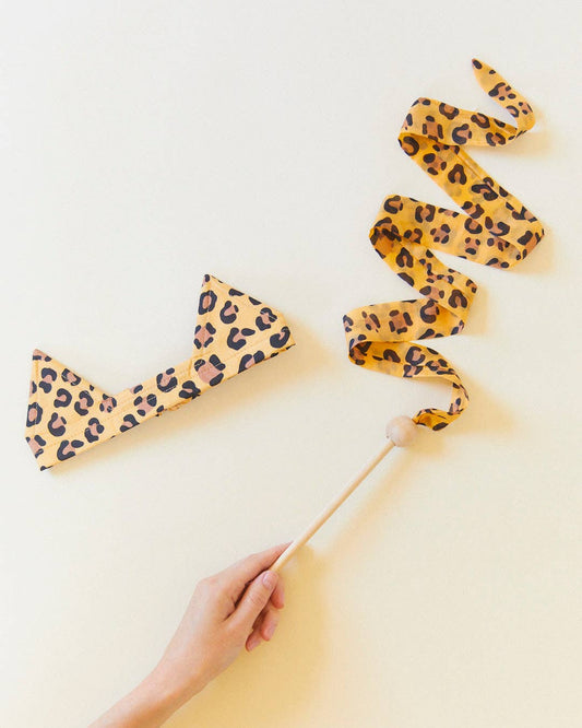 Mini Cheetah Streamer - Animal Print Wand