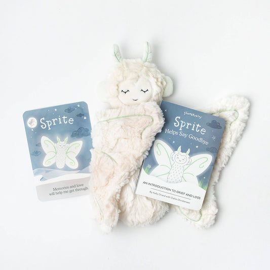 Ivory Sprite Snuggler + Intro Book - Grief and Loss