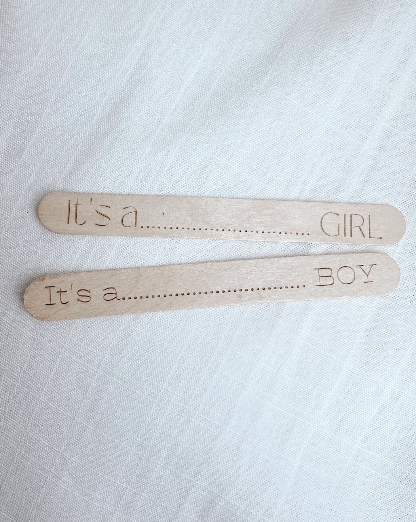 Gender Reveal Popsicle Sticks