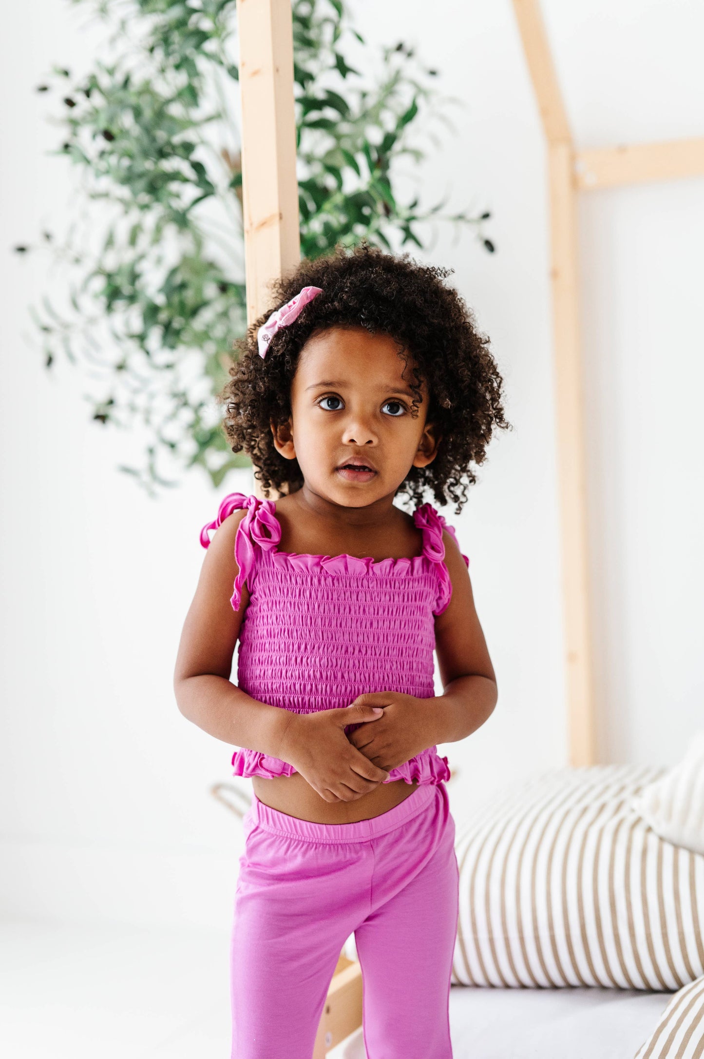 Smocked Tank Set-Pink