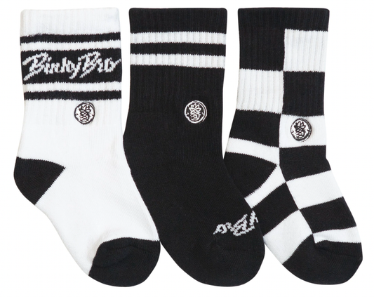 3-Pack Checkers Classic socks